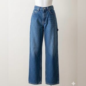 Vintage 90s Silver Jeans Co Baggy Carpenter Skater Denim Pants Size 28x32